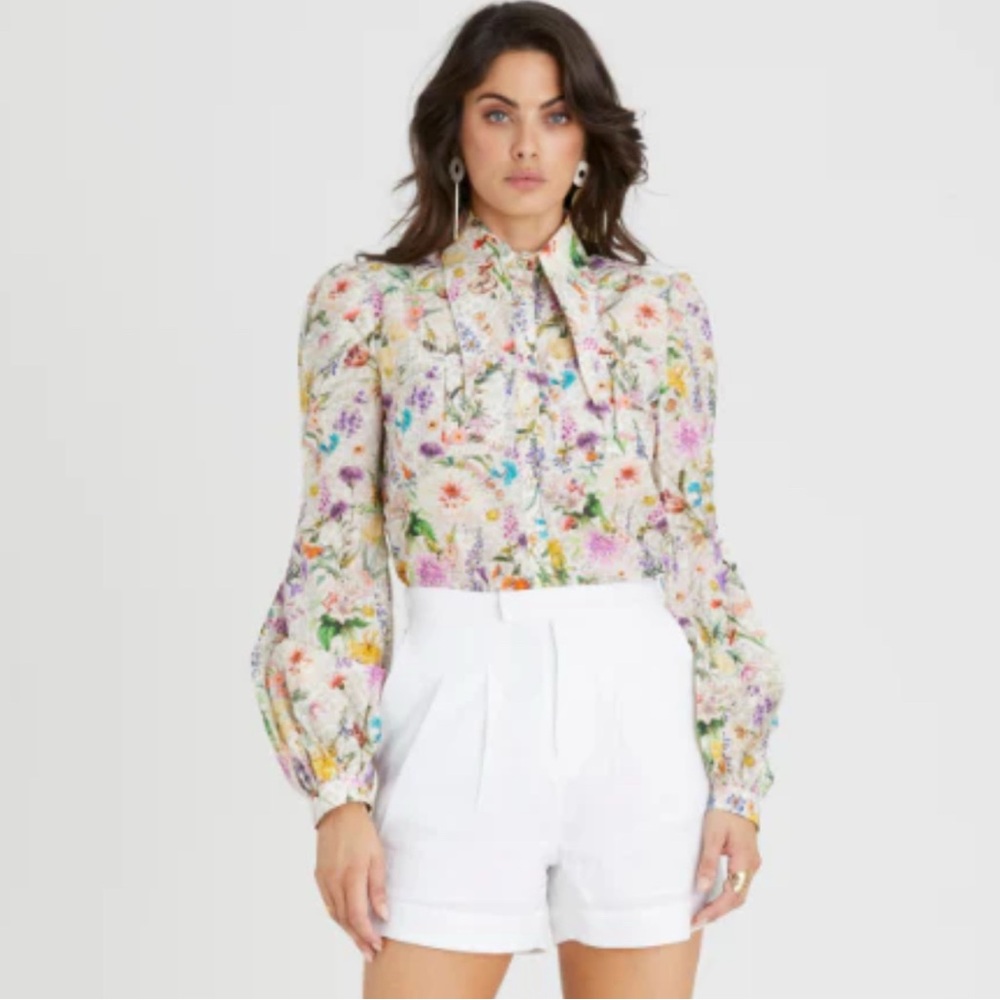 Aqua Blu Sophia Floral Blouse